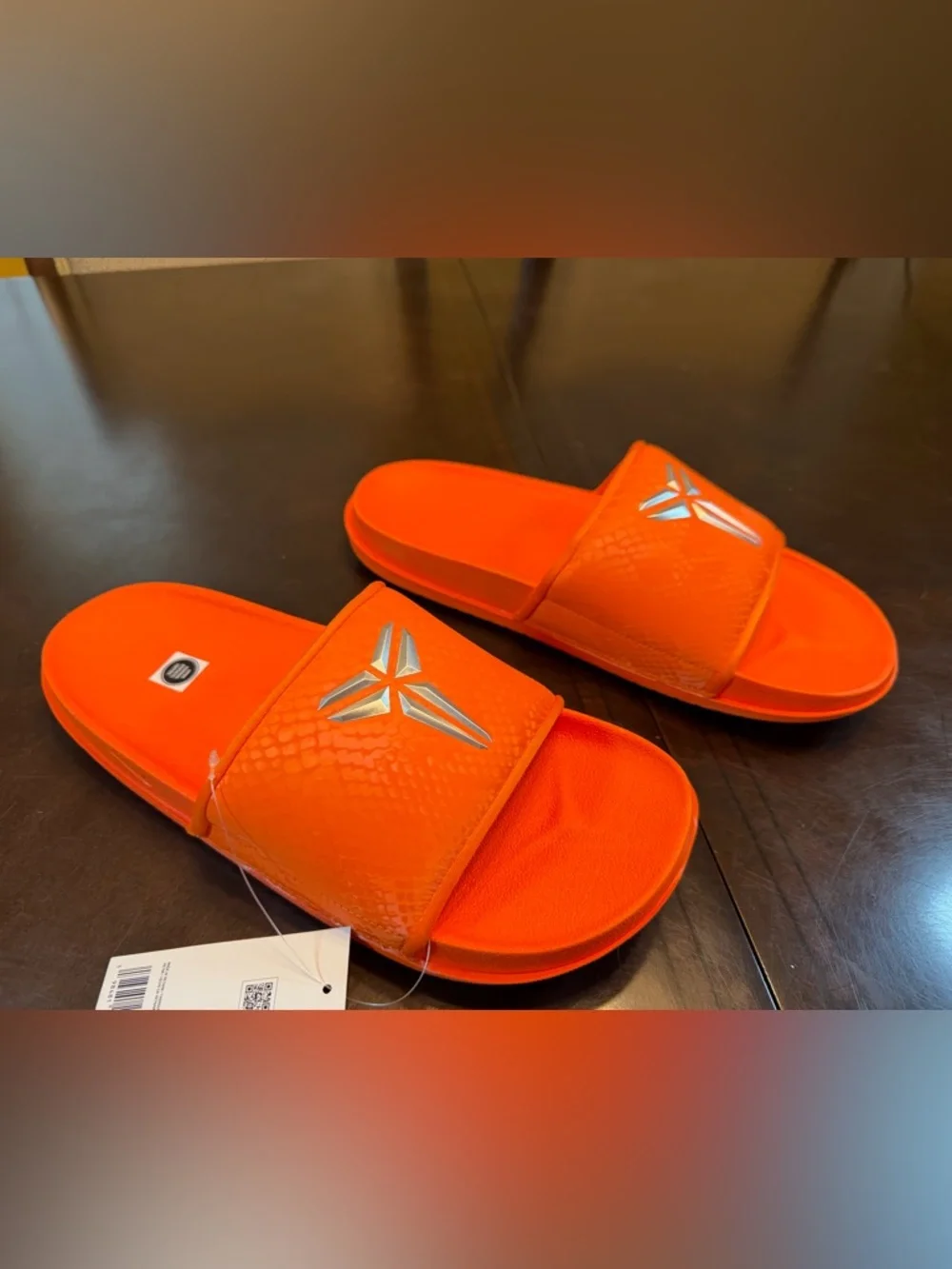 New Nike Kobe Slides Sandals Orange Size US 10